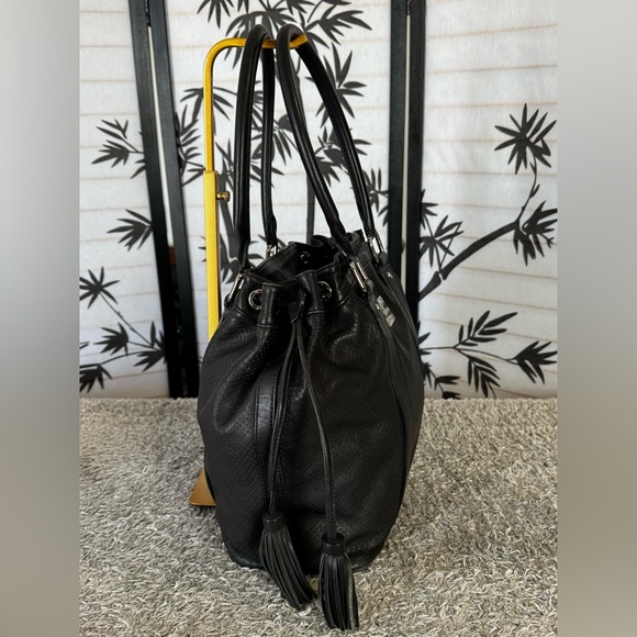 MCM Perforated calfskin leather bucket Tote Bag - Picture 8 of 12